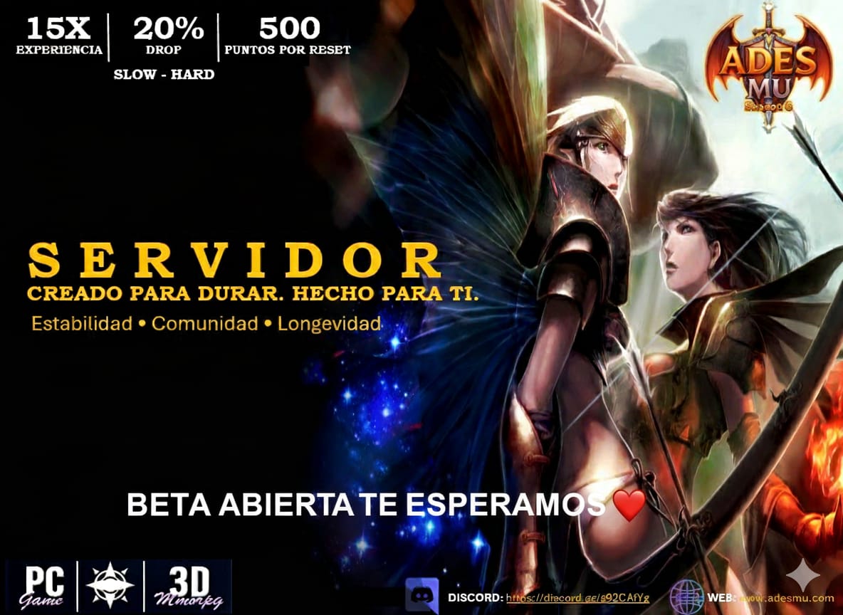 BETA TEST ONLINE HASTA EL 2 DE DICIEMBRE